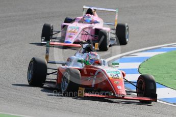 World © Octane Photographic Ltd. ADAC Formula 4 (F4). Prema Theodore Racing - Oliver Caldwell and US Racing - CHRS - David Schumacher. Hockenheimring Practice, Baden-Wurttemberg, Germany. Thursday 19th July 2018.