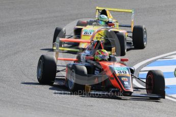 World © Octane Photographic Ltd. ADAC Formula 4 (F4). Van Amersfoort Racing - Liam Lawson and Neuhauser Racing - Andreas Estner. Hockenheimring Practice, Baden-Wurttemberg, Germany. Thursday 19th July 2018.