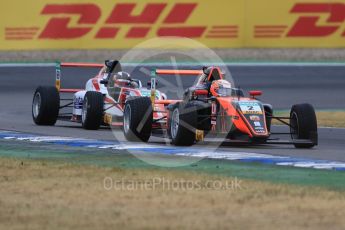 World © Octane Photographic Ltd. ADAC Formula 4 (F4). Van Amersfoort Racing - Frederick Vesti and Jenzer Motorsport - Jesse Salmenautio. Hockenheimring Qualifying, Baden-Wurttemberg, Germany. Saturday 21st July 2018.