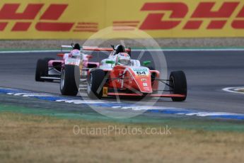 World © Octane Photographic Ltd. ADAC Formula 4 (F4). Prema Theodore Racing - Oliver Caldwell and ADAC Berlin-Brandenburg e.V. - Leon Kohler. Hockenheimring Qualifying, Baden-Wurttemberg, Germany. Saturday 21st July 2018.