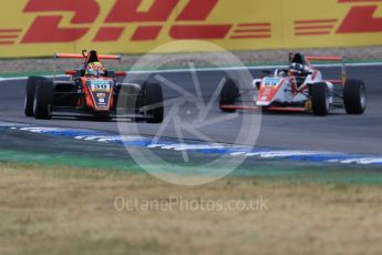 World © Octane Photographic Ltd. ADAC Formula 4 (F4). Van Amersfoort Racing - Liam Lawson and Jenzer Motorsport - Jesse Salmenautio. Hockenheimring Qualifying, Baden-Wurttemberg, Germany. Saturday 21st July 2018.