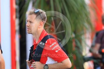 World © Octane Photographic Ltd. Formula 1 – German GP - Paddock. Scuderia Ferrari SF71-H – Sebastian Vettel. Hockenheimring, Baden-Wurttemberg, Germany. Thursday 19th July 2018.