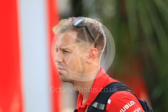 World © Octane Photographic Ltd. Formula 1 – German GP - Paddock. Scuderia Ferrari SF71-H – Sebastian Vettel. Hockenheimring, Baden-Wurttemberg, Germany. Thursday 19th July 2018.