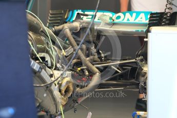 World © Octane Photographic Ltd. Formula 1 – German GP - Pitlane. Mercedes AMG Petronas Motorsport AMG F1 W09 EQ Power+. Hockenheimring, Baden-Wurttemberg, Germany. Thursday 19th July 2018.