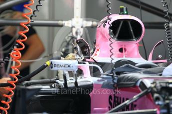 World © Octane Photographic Ltd. Formula 1 – German GP - Pitlane. Sahara Force India VJM11. Hockenheimring, Baden-Wurttemberg, Germany. Thursday 19th July 2018.