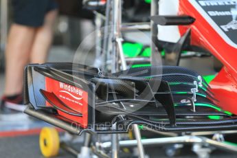 World © Octane Photographic Ltd. Formula 1 – German GP - Pitlane. Haas F1 Team VF-18. Hockenheimring, Baden-Wurttemberg, Germany. Thursday 19th July 2018.