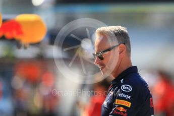 World © Octane Photographic Ltd. Formula 1 - German GP - Pitlane. Jonathan Wheatley - Team Manager of Red Bull Racing. Hockenheimring, Baden-Wurttemberg, Germany. Thursday 19th July 2018.