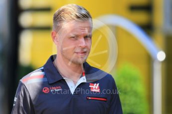 World © Octane Photographic Ltd. Formula 1 – German GP - Pitlane. Haas F1 Team VF-18 – Kevin Magnussen. Hockenheimring, Baden-Wurttemberg, Germany. Thursday 19th July 2018.