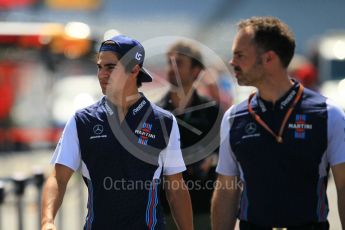 World © Octane Photographic Ltd. Formula 1 – German GP - Pitlane. Williams Martini Racing FW41 – Lance Stroll. Hockenheimring, Baden-Wurttemberg, Germany. Thursday 19th July 2018.