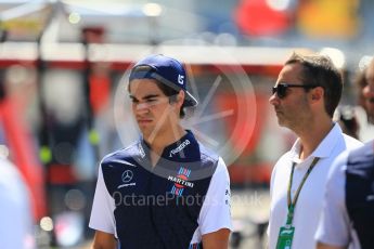 World © Octane Photographic Ltd. Formula 1 – German GP - Pitlane. Williams Martini Racing FW41 – Lance Stroll. Hockenheimring, Baden-Wurttemberg, Germany. Thursday 19th July 2018.