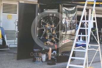 World © Octane Photographic Ltd. Formula 1 – German GP - Pitlane. Renault Sport F1 Team RS18 – air gun control rig. Hockenheimring, Baden-Wurttemberg, Germany. Thursday 19th July 2018.