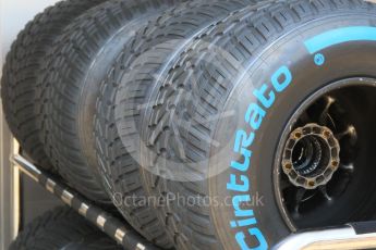 World © Octane Photographic Ltd. Formula 1 – German GP - Pitlane. Pirelli wet tyres. Hockenheimring, Baden-Wurttemberg, Germany. Thursday 19th July 2018.