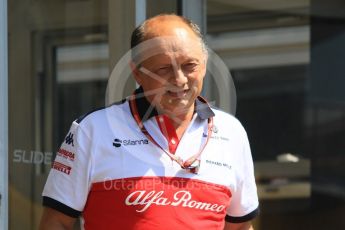 World © Octane Photographic Ltd. Formula 1 - German GP - Paddock. Frederic Vasseur – Team Principal and CEO of Sauber Motorsport AG. Hockenheimring, Baden-Wurttemberg, Germany. Thursday 19th July 2018.