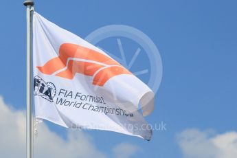 World © Octane Photographic Ltd. Formula 1 – German GP - Paddock. F1 Flag. Hockenheimring, Baden-Wurttemberg, Germany. Thursday 19th July 2018.