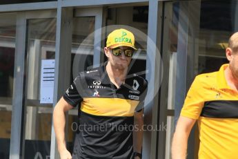 World © Octane Photographic Ltd. Formula 1 – German GP - Paddock. Renault Sport F1 Team RS18 – Nico Hulkenberg. Hockenheimring, Baden-Wurttemberg, Germany. Thursday 19th July 2018.