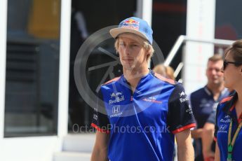 World © Octane Photographic Ltd. Formula 1 – German GP - Paddock. Scuderia Toro Rosso STR13 – Brendon Hartley. Hockenheimring, Baden-Wurttemberg, Germany. Thursday 19th July 2018.