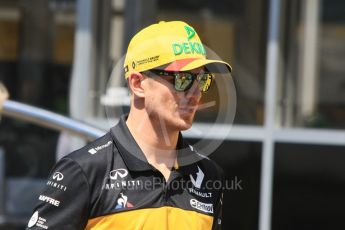 World © Octane Photographic Ltd. Formula 1 – German GP - Paddock. Renault Sport F1 Team RS18 – Nico Hulkenberg. Hockenheimring, Baden-Wurttemberg, Germany. Thursday 19th July 2018.