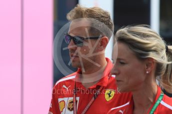 World © Octane Photographic Ltd. Formula 1 – German GP - Paddock. Scuderia Ferrari SF71-H – Sebastian Vettel. Hockenheimring, Baden-Wurttemberg, Germany. Thursday 19th July 2018.