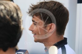 World © Octane Photographic Ltd. Formula 1 – German GP - Paddock. Alfa Romeo Sauber F1 Team C37 – Charles Leclerc. Hockenheimring, Baden-Wurttemberg, Germany. Thursday 19th July 2018.