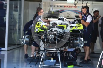 World © Octane Photographic Ltd. Formula 1 – German GP - Pitlane. Williams Martini Racing FW41. Hockenheimring, Baden-Wurttemberg, Germany. Thursday 19th July 2018.