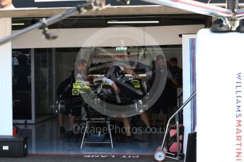 World © Octane Photographic Ltd. Formula 1 – German GP - Pitlane. Williams Martini Racing FW41. Hockenheimring, Baden-Wurttemberg, Germany. Thursday 19th July 2018.