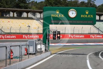 World © Octane Photographic Ltd. Formula 1 – German GP - Pitlane exit. Hockenheimring, Baden-Wurttemberg, Germany. Thursday 19th July 2018.