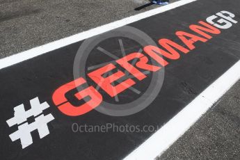 World © Octane Photographic Ltd. Formula 1 – German GP - Pitlane. #GermanGP . Hockenheimring, Baden-Wurttemberg, Germany. Thursday 19th July 2018.