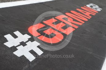 World © Octane Photographic Ltd. Formula 1 – German GP - Pitlane. #GermanGP . Hockenheimring, Baden-Wurttemberg, Germany. Thursday 19th July 2018.