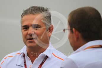 World © Octane Photographic Ltd. Formula 1 - German GP - Paddock. Gil De Ferran - Sporting Director of McLaren. Hockenheimring, Baden-Wurttemberg, Germany. Saturday 21st July 2018.