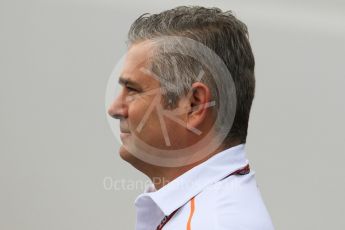 World © Octane Photographic Ltd. Formula 1 - German GP - Paddock. Gil De Ferran - Sporting Director of McLaren. Hockenheimring, Baden-Wurttemberg, Germany. Saturday 21st July 2018.