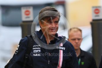 World © Octane Photographic Ltd. Formula 1 - German GP - Paddock. Andy Stevenson – Sporting Director of Sahara Force India. Hockenheimring, Baden-Wurttemberg, Germany. Saturday 21st July 2018.