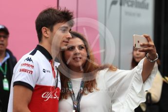 World © Octane Photographic Ltd. Formula 1 – German GP - Paddock. Alfa Romeo Sauber F1 Team C37 – Charles Leclerc. Hockenheimring, Baden-Wurttemberg, Germany. Saturday 21st July 2018.