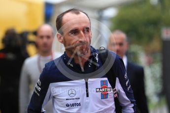 World © Octane Photographic Ltd. Formula 1 – German GP - Paddock. Williams Martini Racing FW41 – Robert Kubica. Hockenheimring, Baden-Wurttemberg, Germany. Saturday 21st July 2018.