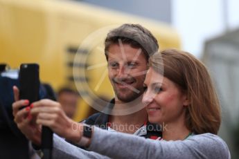 World © Octane Photographic Ltd. Formula 1 – German GP - Paddock. Haas F1 Team VF-18 – Romain Grosjean. Hockenheimring, Baden-Wurttemberg, Germany. Saturday 21st July 2018.