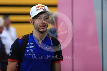 World © Octane Photographic Ltd. Formula 1 – German GP - Paddock. Scuderia Toro Rosso STR13 – Pierre Gasly. Hockenheimring, Baden-Wurttemberg, Germany. Saturday 21st July 2018.