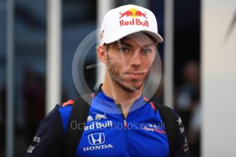 World © Octane Photographic Ltd. Formula 1 – German GP - Paddock. Scuderia Toro Rosso STR13 – Pierre Gasly. Hockenheimring, Baden-Wurttemberg, Germany. Saturday 21st July 2018.