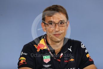 World © Octane Photographic Ltd. Formula 1 - British GP - Friday FIA Team Press Conference. Pierre Wache – Technical Director at Red Bull Racing. Hockenheimring, Baden-Wurttemberg, Germany. Thursday 19th July 2018.