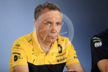 World © Octane Photographic Ltd. Formula 1 - British GP – Friday FIA Team Press Conference. Bob Bell – Chief Technical Officer at Renault Sport Formula 1 Team. Hockenheimring, Baden-Wurttemberg, Germany. Thursday 19th July 2018.