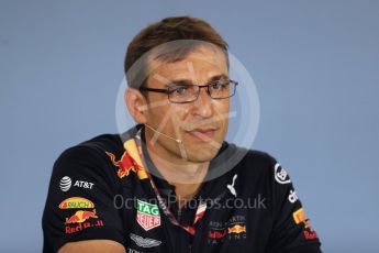 World © Octane Photographic Ltd. Formula 1 - British GP - Friday FIA Team Press Conference. Pierre Wache – Technical Director at Red Bull Racing. Hockenheimring, Baden-Wurttemberg, Germany. Thursday 19th July 2018.