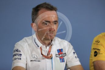 World © Octane Photographic Ltd. Formula 1 - British GP - Friday FIA Team Press Conference. Paddy Lowe - Chief Technical Officer at Williams Martini Racing. Hockenheimring, Baden-Wurttemberg, Germany. Thursday 19th July 2018.