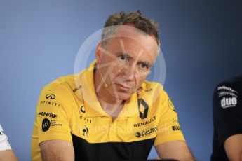 World © Octane Photographic Ltd. Formula 1 - British GP – Friday FIA Team Press Conference. Bob Bell – Chief Technical Officer at Renault Sport Formula 1 Team. Hockenheimring, Baden-Wurttemberg, Germany. Thursday 19th July 2018.