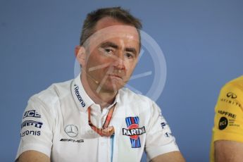 World © Octane Photographic Ltd. Formula 1 - British GP - Friday FIA Team Press Conference. Paddy Lowe - Chief Technical Officer at Williams Martini Racing. Hockenheimring, Baden-Wurttemberg, Germany. Thursday 19th July 2018.
