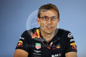 World © Octane Photographic Ltd. Formula 1 - British GP - Friday FIA Team Press Conference. Pierre Wache – Technical Director at Red Bull Racing. Hockenheimring, Baden-Wurttemberg, Germany. Thursday 19th July 2018.