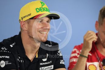 World © Octane Photographic Ltd. Formula 1 – German GP - FIA Drivers’ Press Conference. Renault Sport F1 Team RS18 – Nico Hulkenberg. Hockenheimring, Baden-Wurttemberg, Germany. Thursday 19th July 2018.