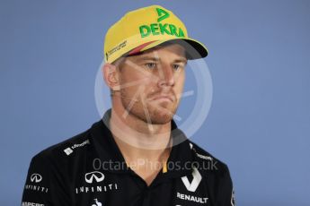 World © Octane Photographic Ltd. Formula 1 – German GP - FIA Drivers’ Press Conference. Renault Sport F1 Team RS18 – Nico Hulkenberg. Hockenheimring, Baden-Wurttemberg, Germany. Thursday 19th July 2018.