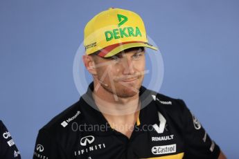 World © Octane Photographic Ltd. Formula 1 – German GP - FIA Drivers’ Press Conference. Renault Sport F1 Team RS18 – Nico Hulkenberg. Hockenheimring, Baden-Wurttemberg, Germany. Thursday 19th July 2018.