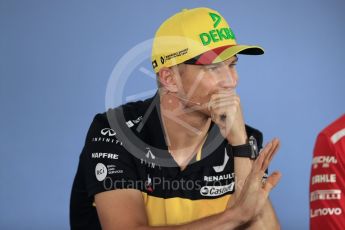 World © Octane Photographic Ltd. Formula 1 – German GP - FIA Drivers’ Press Conference. Renault Sport F1 Team RS18 – Nico Hulkenberg. Hockenheimring, Baden-Wurttemberg, Germany. Thursday 19th July 2018.