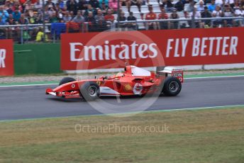 World © Octane Photographic Ltd. Formula 1 – German GP. Scuderia Ferrari F2004 of Michael Schumacher being driven by his son Mick Schumacher. Hockenheimring, Hockenheim, Germany. Sunday 28th July 2019.