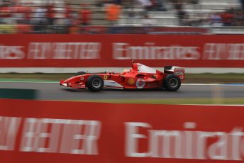 World © Octane Photographic Ltd. Formula 1 – German GP. Scuderia Ferrari F2004 of Michael Schumacher being driven by his son Mick Schumacher. Hockenheimring, Hockenheim, Germany. Sunday 28th July 2019.