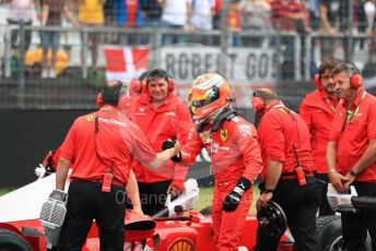World © Octane Photographic Ltd. Formula 1 – German GP. Scuderia Ferrari F2004 of Michael Schumacher being driven by his son Mick Schumacher. Hockenheimring, Hockenheim, Germany. Sunday 28th July 2019.